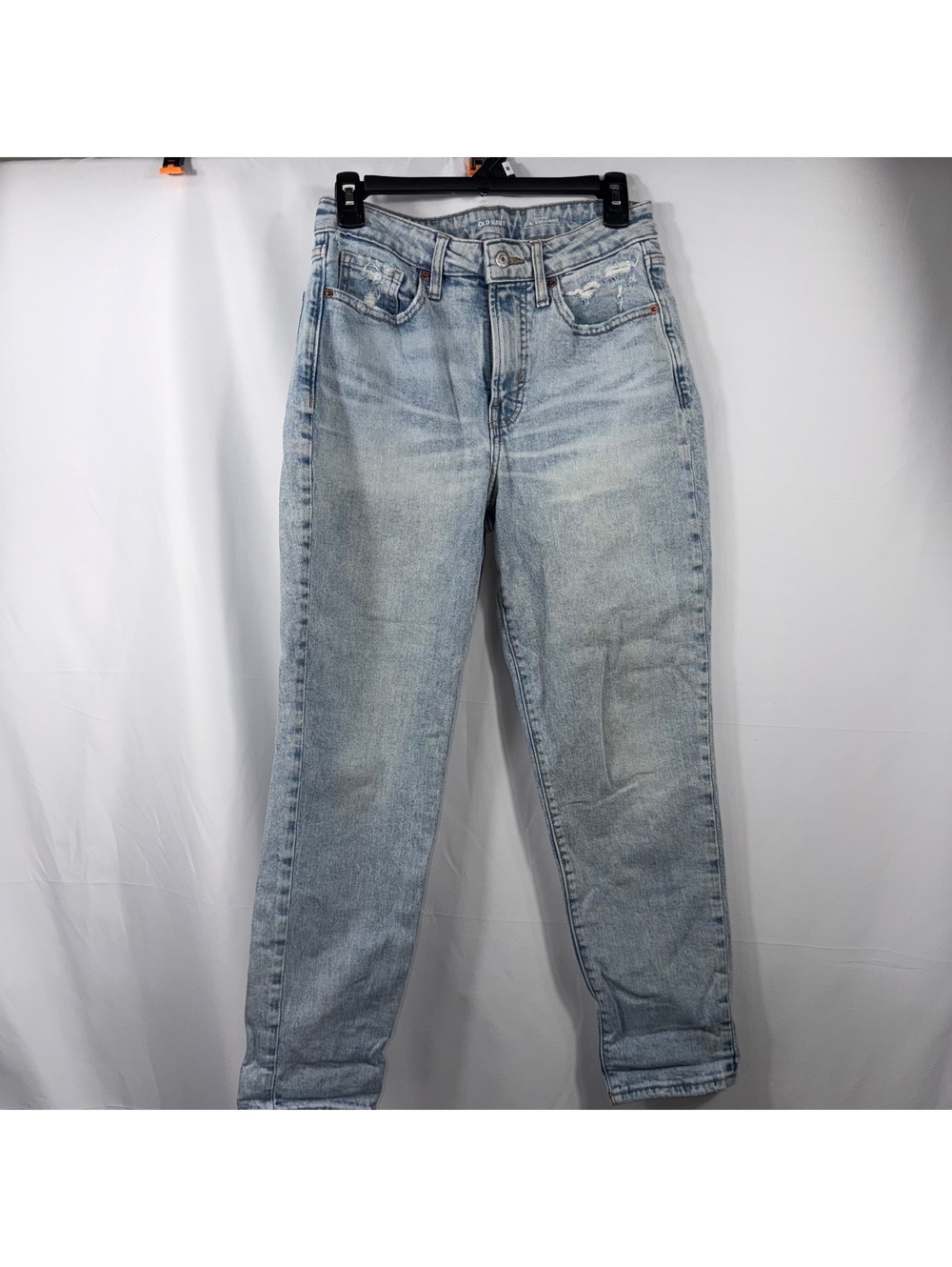 Old Navy OG Straight High Rise Jeans Size 6 Distressed